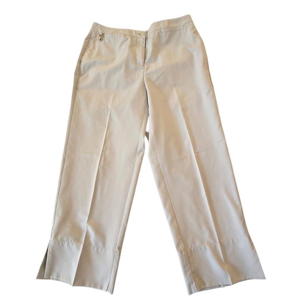 Liz Claiborne LizGolf Womens Audra Performance Capri Pants Light Beige Size 6